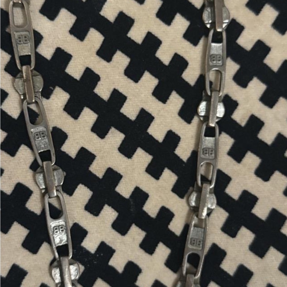 Men's Silver Balenciaga Chain Necklace